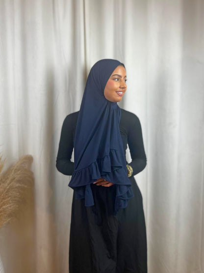 Hijab Jersey Froufrou - Bleu Marine N°25