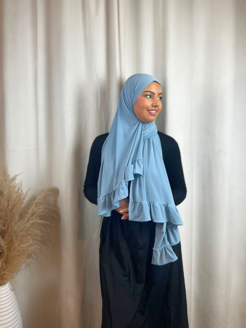 Hijab Jersey Froufrou - Bleu N°26