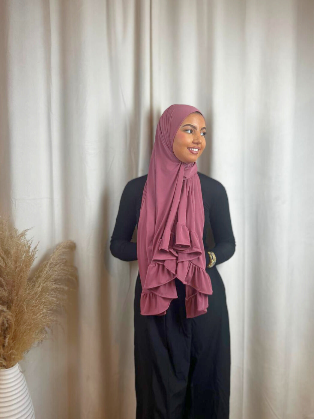 Hijab Jersey Froufrou - Rose N°29