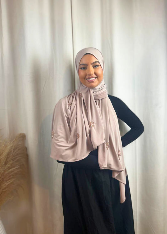 Hijab Jersey Crystal - Rose Foncé N°35 MonHijab.fr