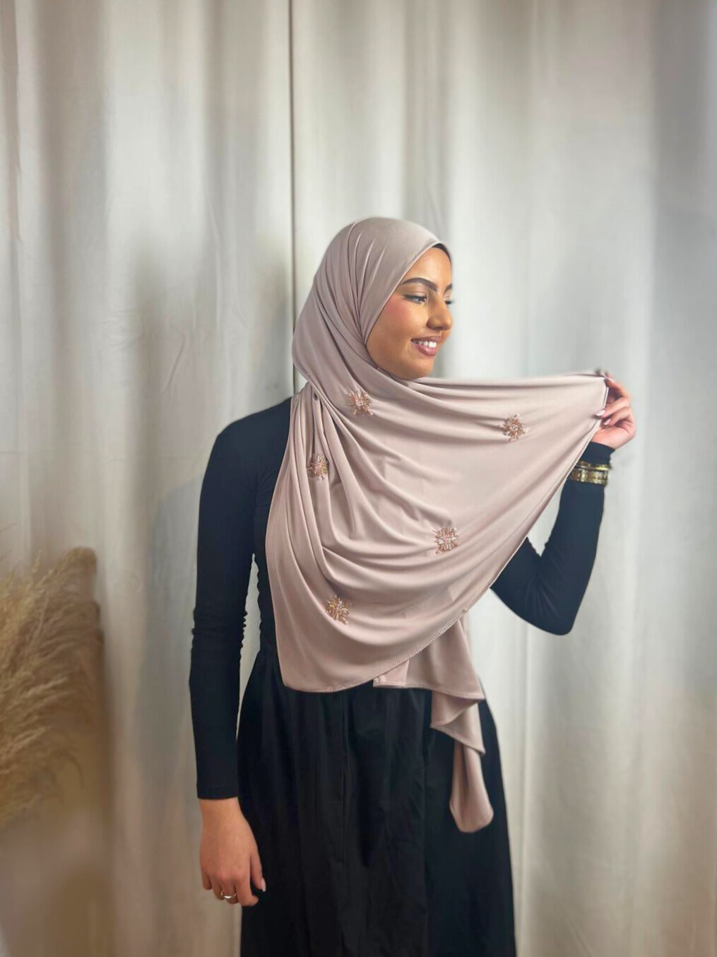 Hijab Jersey Crystal - Rose Foncé N°35 MonHijab.fr