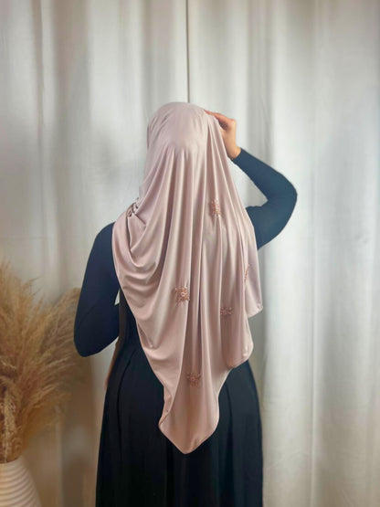 Hijab Jersey Crystal - Rose Foncé N°35 MonHijab.fr