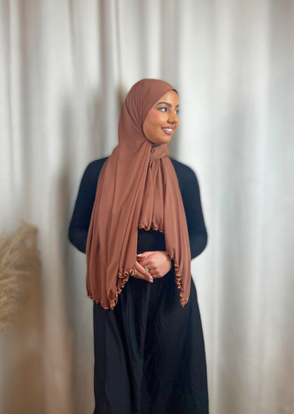 Hijab Jersey Frisé Premium - Bronze N°45