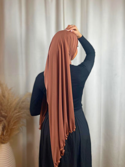 Hijab Jersey Frisé Premium - Bronze N°45