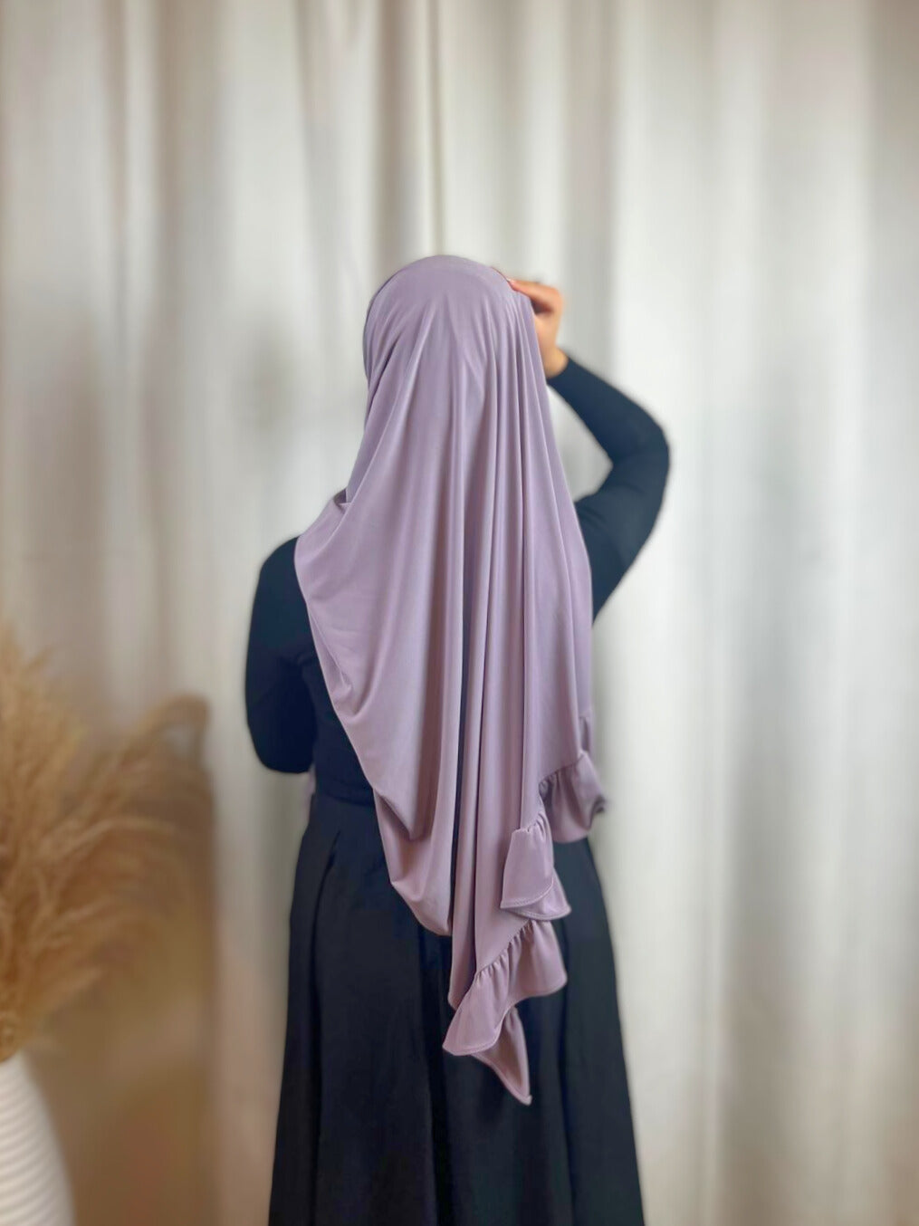 Hijab Jersey Froufrou - Mauve  N°8