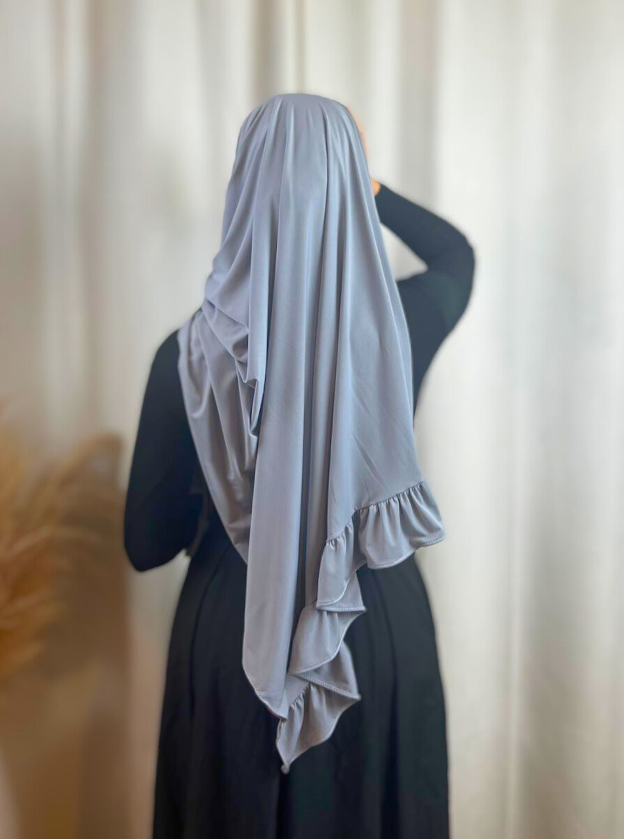 Hijab Jersey Froufrou - Gris  N°9