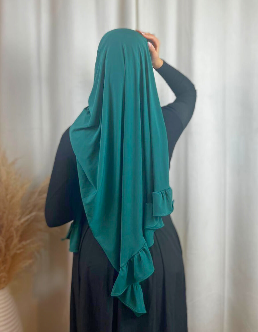 Hijab Jersey Froufrou - Vert Bouteille N°17