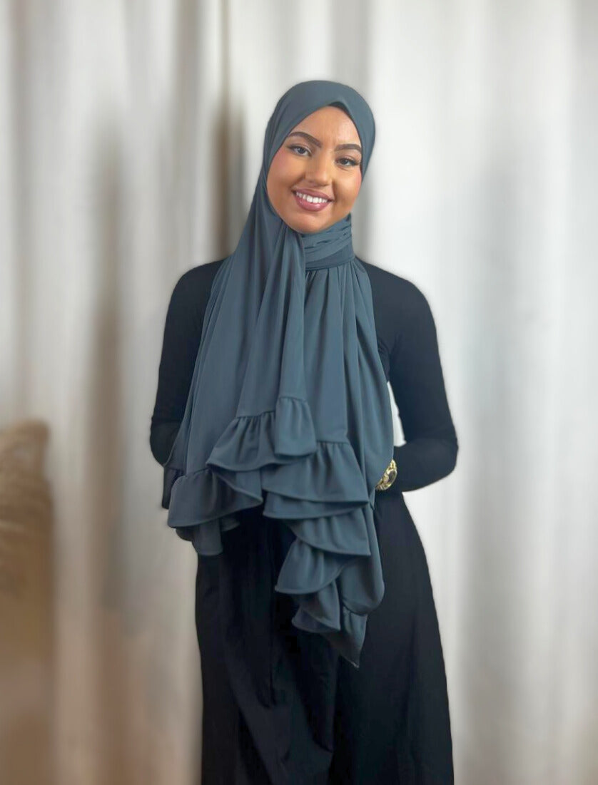 Hijab Jersey Froufrou - Gris N°11