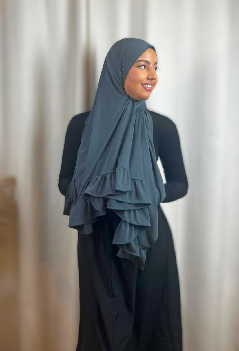 Hijab Jersey Froufrou - Gris N°11