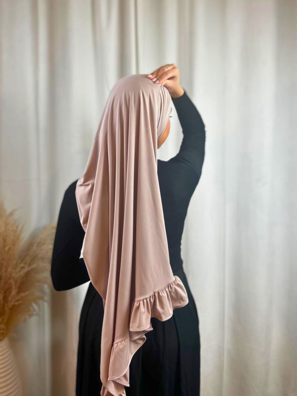 Hijab Jersey Froufrou - Rose Flamant N°24