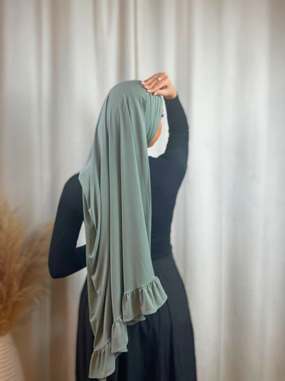 Hijab Jersey Froufrou - Vert N°15