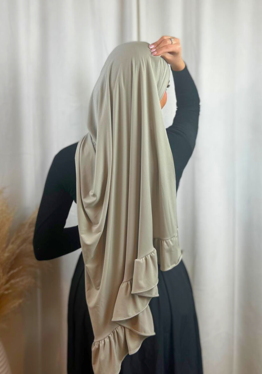 Hijab Jersey Froufrou - Vert  N°7