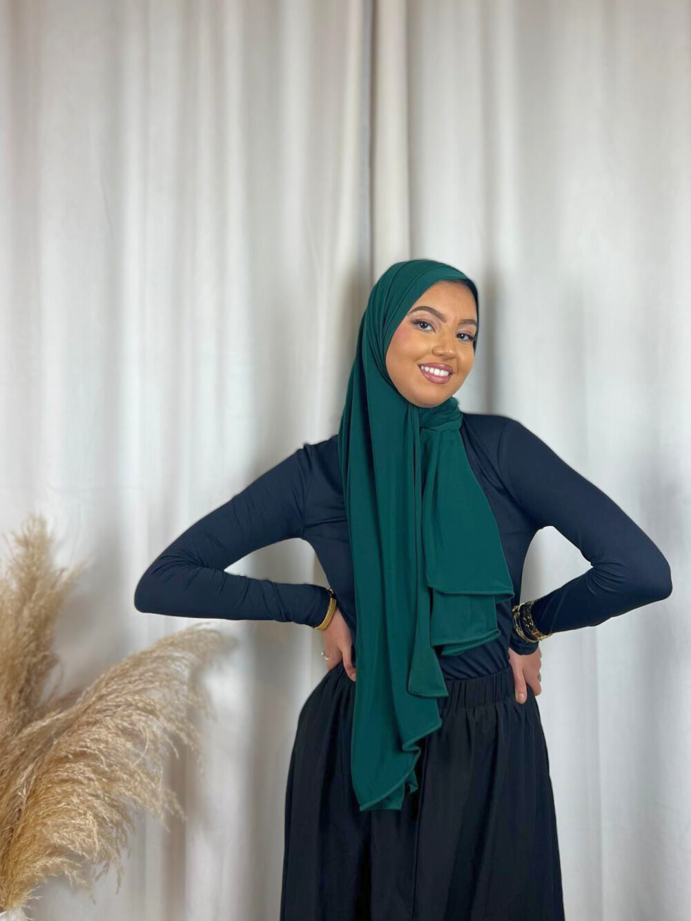 Hijab Jersey Premium - Vert Bouteille MonHijab.fr