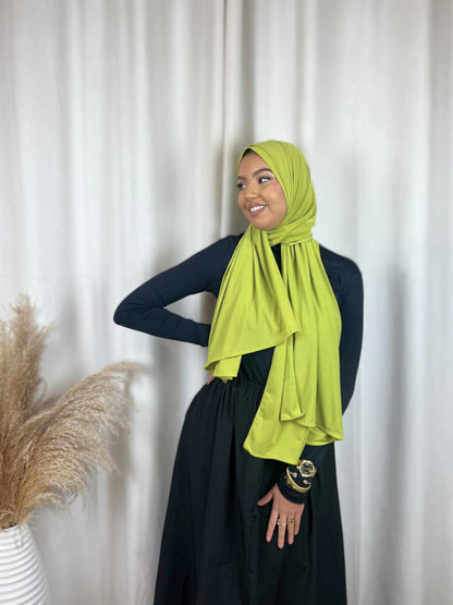 Hijab Jersey Premium - Vert Olive MonHijab.fr