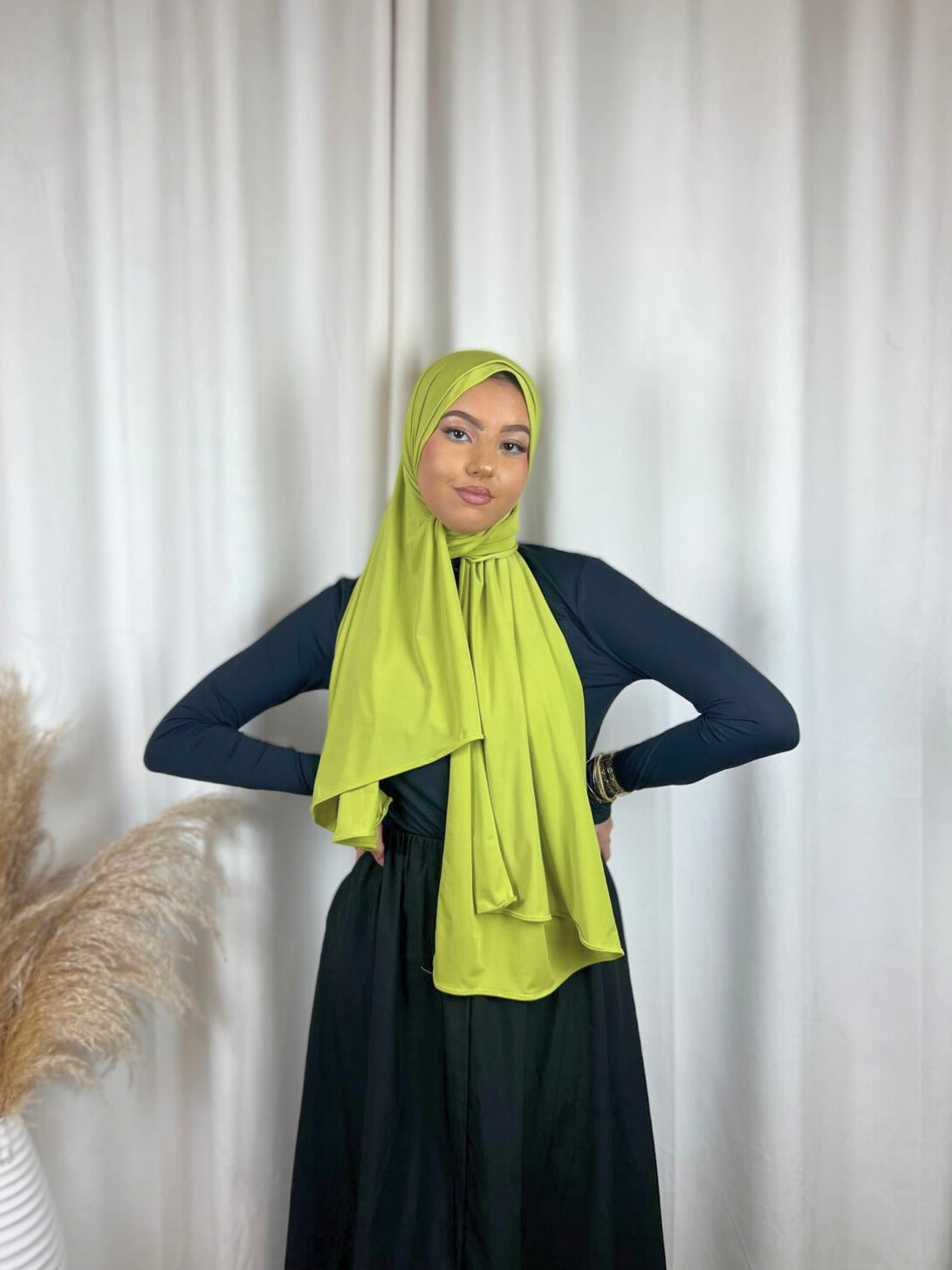 Hijab Jersey Premium - Vert Olive MonHijab.fr