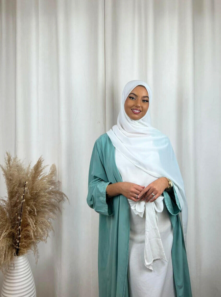 Hijab Prémium Soie De Médine - Blanc.