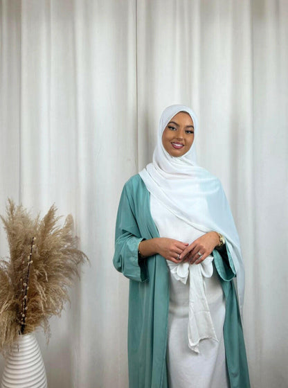 Hijab Prémium Soie De Médine - Blanc.